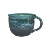 Clay in Motion -  Latte Mug: Ocean Tide