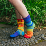 Solmate Socks - Rainbow Crew Socks | Eco-Friendly & Made in the USA : Small (Women 6-8 Men 5-7)