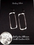 Ken’s handcrafted jewelry - Sterling Silver Small Skinny Rectangle