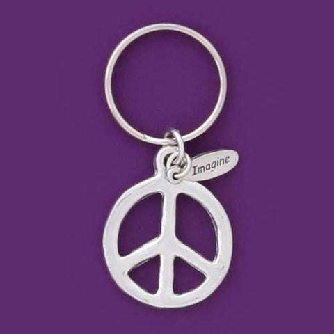 Basic Spirit - Peace Sign Keychain