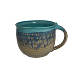 Clay in Motion - Latte Mug: Sandy Beach