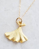 Sosie Designs - #6147 Golden Ginkgo Necklace