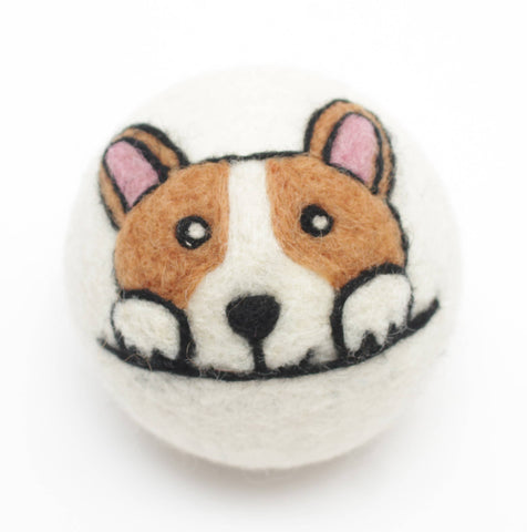Ethical Global - Dogs: Eco Wool Dryer Balls Fair Trade: Corgi