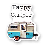 Tipsy Coasters & Gifts - Funny Sticker | Happy Camper