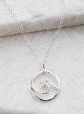 Sosie Designs - Silver Surfer Wave Necklace
