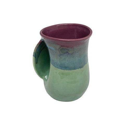 Clay in Motion - The Original Handwarmer Mug: Mossy Creek / Left Hand