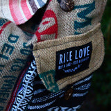Rice Love - One of a Kind Recycled Backpack
