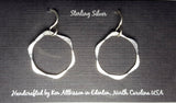 Ken’s handcrafted jewelry - Sterling Silver Small Hexagon Earrings