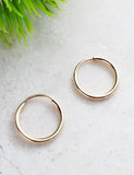 Sosie Designs - #ST502 Gold-Filled Tiny Endless Huggie Hoops