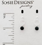 Sosie Designs - Diamond Cut w/Crystal Pearls - Mystic Black