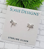 Sosie Designs - Silver Dragonfly Studs