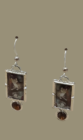 Cat Earrings by Artist Caitlin