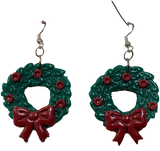 Christmas Wreath Earrings by Barbie