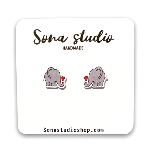 Sona Studio - Elephant Earrings