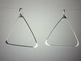 Ken’s handcrafted jewelry - Sterling Silver Earrings Giant Triangles