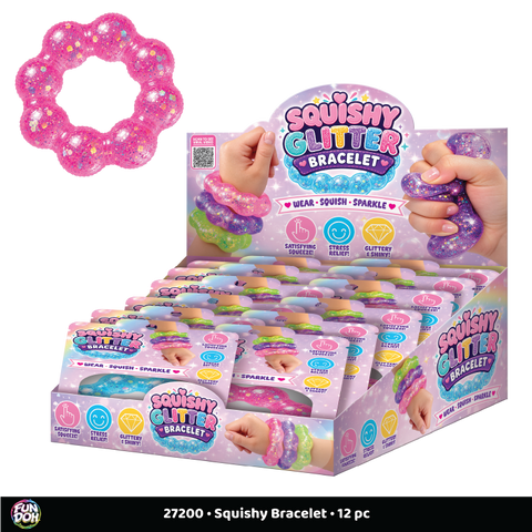 Novelty Brands - Fun Doh Squishy Sparkle Glitter Sensory Bracelet
