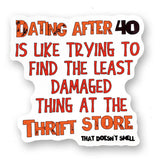 Tipsy Coasters & Gifts - Funny Sticker | Dating after 40