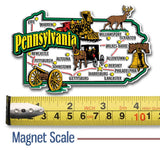 Pennsylvania Jumbo State Magnet, Made in USA