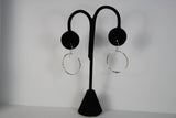 Ken’s handcrafted jewelry - Sterling Silver Earrings Large Circle