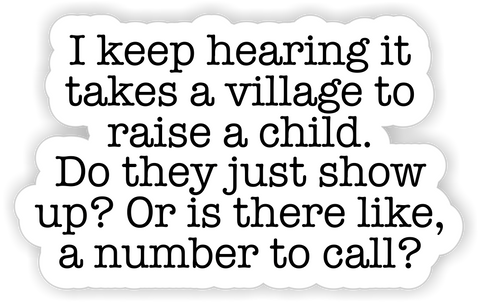 Mad River - It Takes a Village Sticker / Decal
