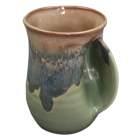 Clay in Motion - The Original Handwarmer Mug: Mountain Meadow / Right Hand