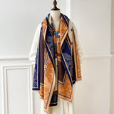 Winding River -Orange / Blue Ceremony Reversible Wrap