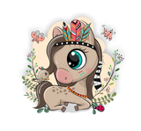 Mad River - Feather Horse Sticker / Decal
