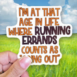 Tipsy Coasters & Gifts - Funny Sticker | I'm at that age