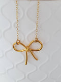 Sosie Designs - Gold Ribbon Bow Tie Necklace