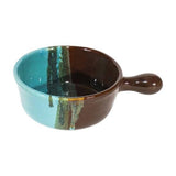 Clay in Motion - Handcrafted Ceramic Soup Mug, Dishwasher Safe: Mystic Water