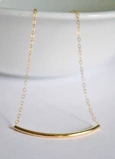 Sosie Designs - Gold-Filled Curved Bar Necklace