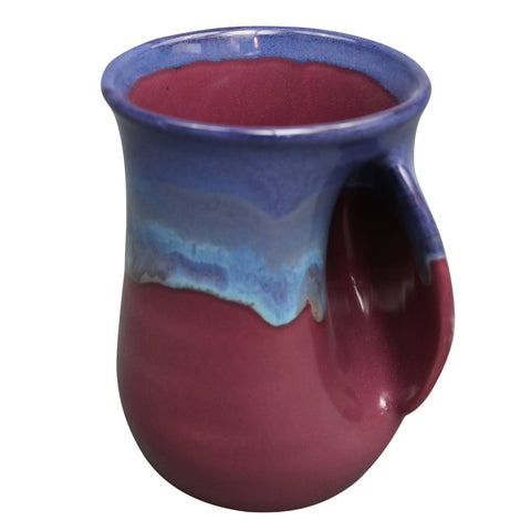 Clay in Motion - The Original Handwarmer Mug: Purple Passion / Right Hand