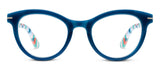 Peepers - Daphne (Blue Light): Purple/Coral Check / Reading / 2.50