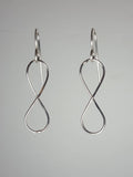 Ken’s handcrafted jewelry - Sterling Silver Earrings Infinity