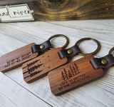 Custom Wood and Leather Keychain  Williamsport Pa.