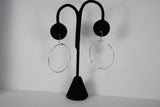 Ken’s handcrafted jewelry - Sterling Silver Earrings X-Large Circle