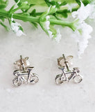 Sosie Designs - #1917 Silver Bicycle Studs