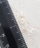 Sosie Designs - #1922 Sterling Silver Dog Paw Studs (8x7 mm)