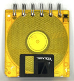 StuckOnU Art - Upcycled Floppy Disk Journals - Cool Fluorescent Colors: Green (not pictured