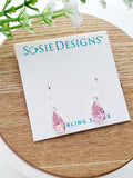 Sosie Designs - Sterling Silver CZ Teardrop - Rose