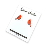 Sona Studio - Cardinal Earrings