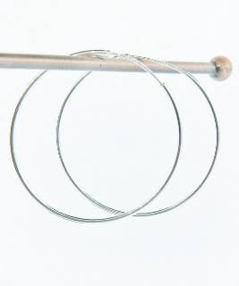 Sosie Designs - Silver Hoops Earrings - 35MM