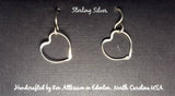 Ken’s handcrafted jewelry - Sterling Silver Earrings Heart