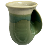 Clay in Motion - The Original Handwarmer Mug: Grasslands / Right Hand