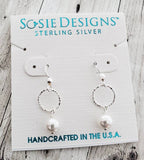 Sosie Designs - Diamond Cut w/Crystal Pearls - White