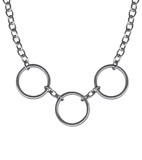 Classic Hardware - Triple Ring Chain Necklace