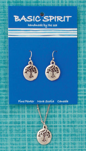 Basic Spirit - Tree Ear rings and Necklace sold seperate