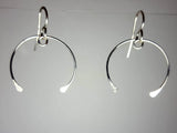 Ken’s handcrafted jewelry - Sterling Silver Earrings Wishbone