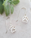 Sosie Designs - Silver Dog Paw Earrings