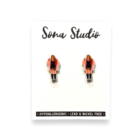 Sona Studio - Bejeweled Eras Girl Earrings